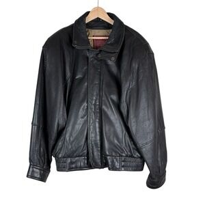 Vintage Couture By J. Park Jacket Men Genuine Lamb Leather Bomber Jacket Sz XL